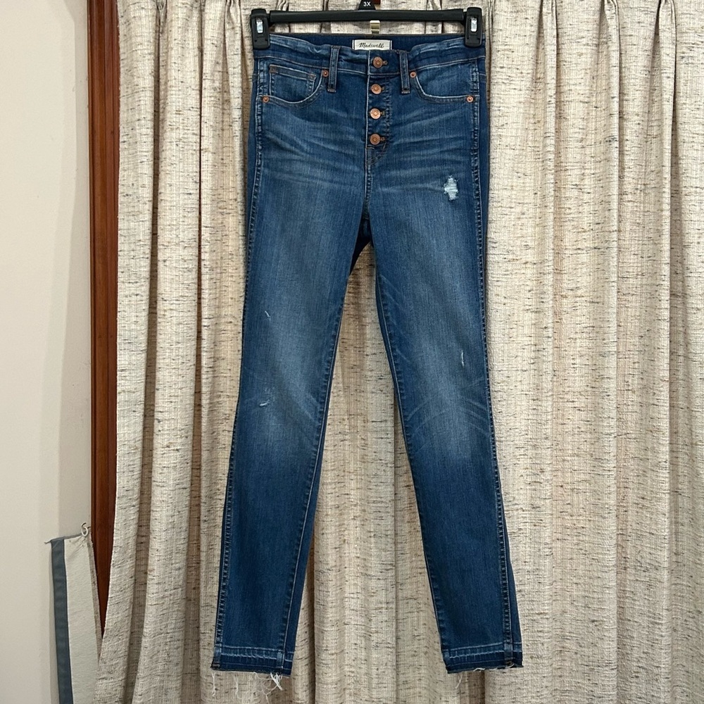 Madewell 10" High-Rise Skinny Jeans: Drop-Hem Edition